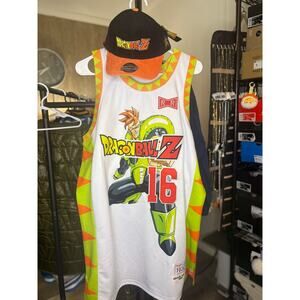 SZ XXL - Dragon Ball-Z Basketball Jersey and SnapBack hat - new w/ tags